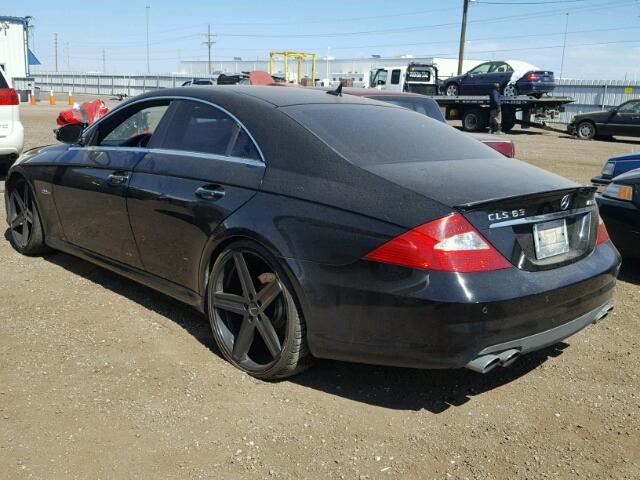 WDDDJ77X97A088423 - 2007 MERCEDES-BENZ CLS 63 AMG BLACK photo 3