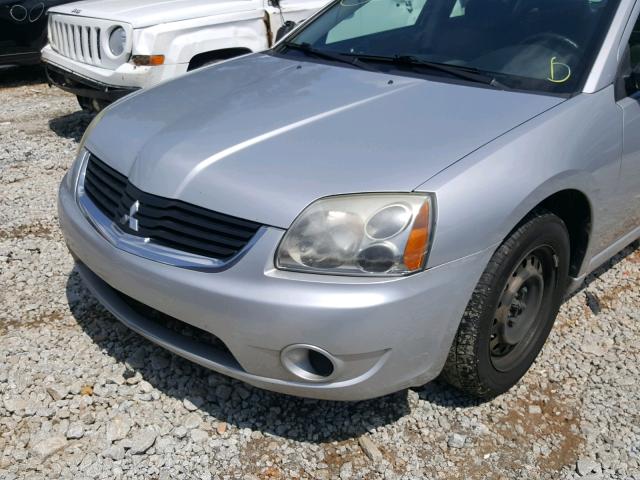 4A3AB36F58E019134 - 2008 MITSUBISHI GALANT ES SILVER photo 9