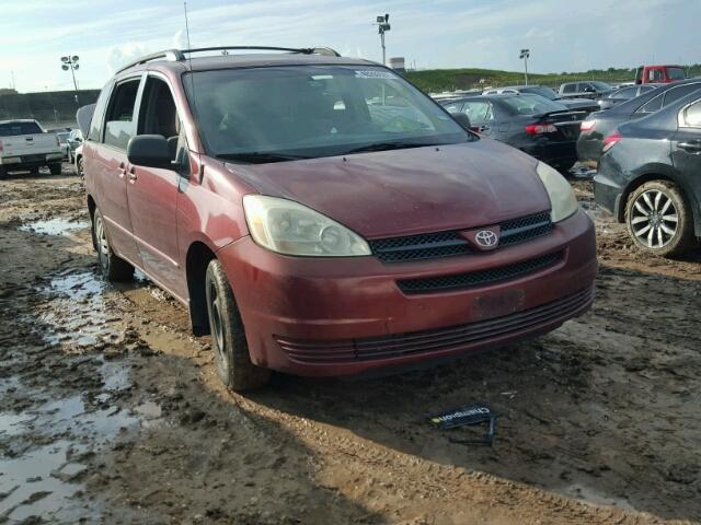 5TDZA23C85S285282 - 2005 TOYOTA SIENNA CE MAROON photo 1