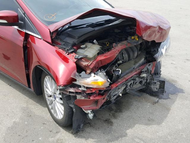 1FADP3N25EL213529 - 2014 FORD FOCUS TITA RED photo 9