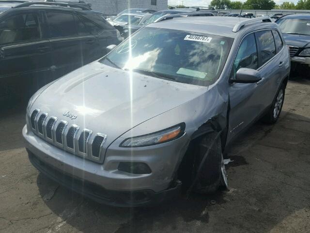 1C4PJLCS1EW287296 - 2014 JEEP CHEROKEE L GRAY photo 2