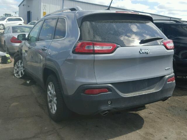 1C4PJLCS1EW287296 - 2014 JEEP CHEROKEE L GRAY photo 3