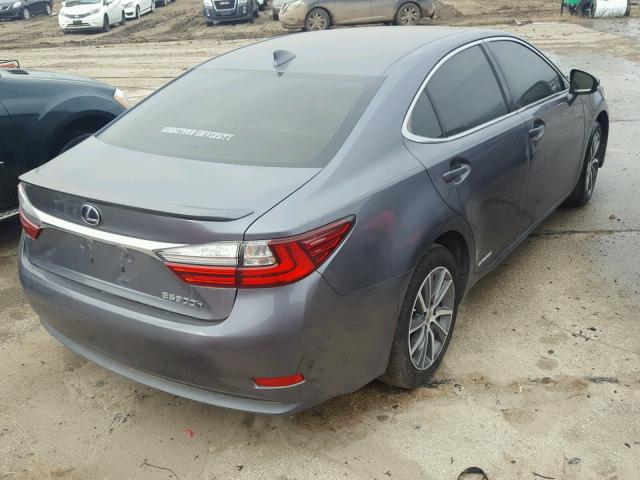 JTHBW1GG1G2115171 - 2016 LEXUS ES GRAY photo 4