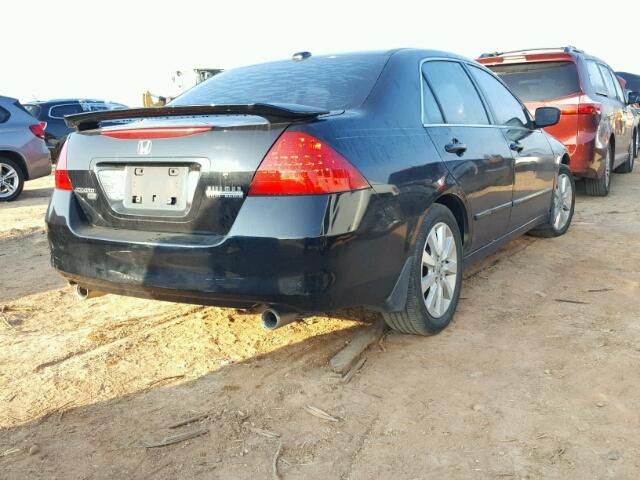 1HGCM665X7A090822 - 2007 HONDA ACCORD EX BLACK photo 4