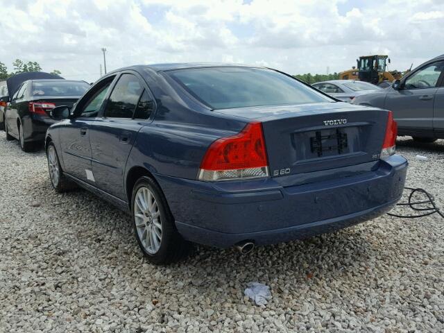 YV1RS592082697750 - 2008 VOLVO S60 2.5T BLUE photo 3