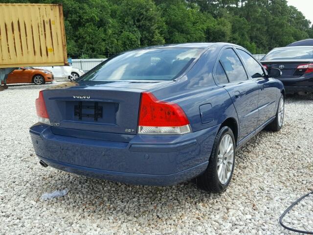 YV1RS592082697750 - 2008 VOLVO S60 2.5T BLUE photo 4