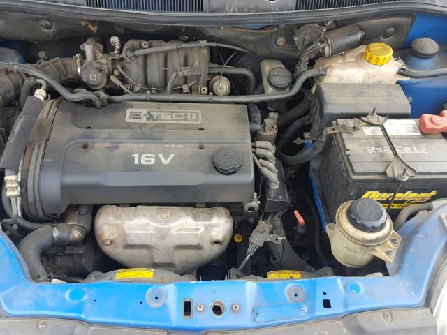 KL1TD52644B138464 - 2004 CHEVROLET AVEO BLUE photo 7