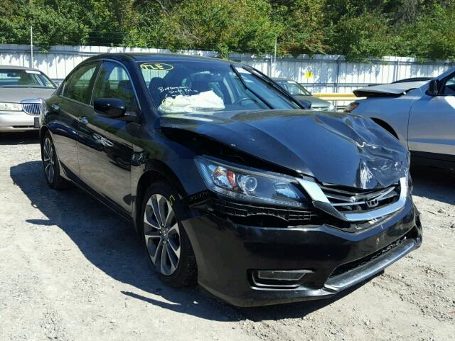 1HGCR2F59DA260299 - 2013 HONDA ACCORD BLACK photo 1