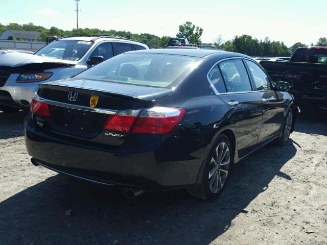 1HGCR2F59DA260299 - 2013 HONDA ACCORD BLACK photo 4