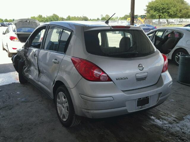 3N1BC1CP4BL473889 - 2011 NISSAN VERSA S SILVER photo 3