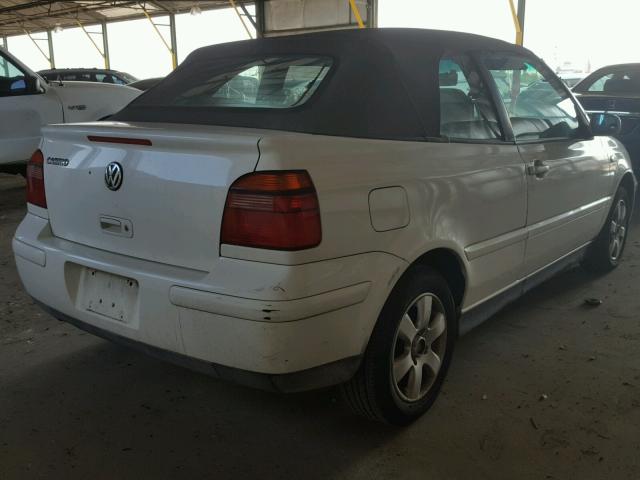 3VWDC21V52M800546 - 2002 VOLKSWAGEN CABRIO GLX 白色 照片 4