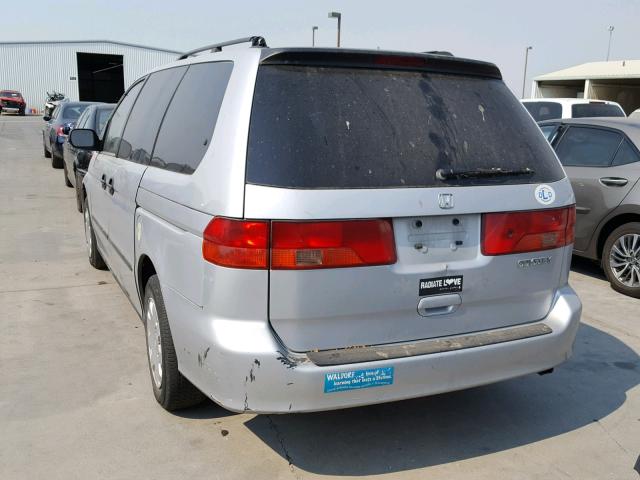 2HKRL18561H521765 - 2001 HONDA ODYSSEY LX SILVER photo 3