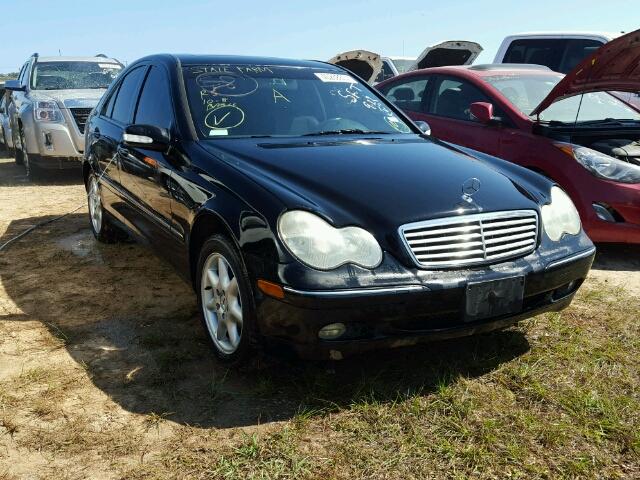 WDBRF61J92F194591 - 2002 MERCEDES-BENZ C BLACK photo 1