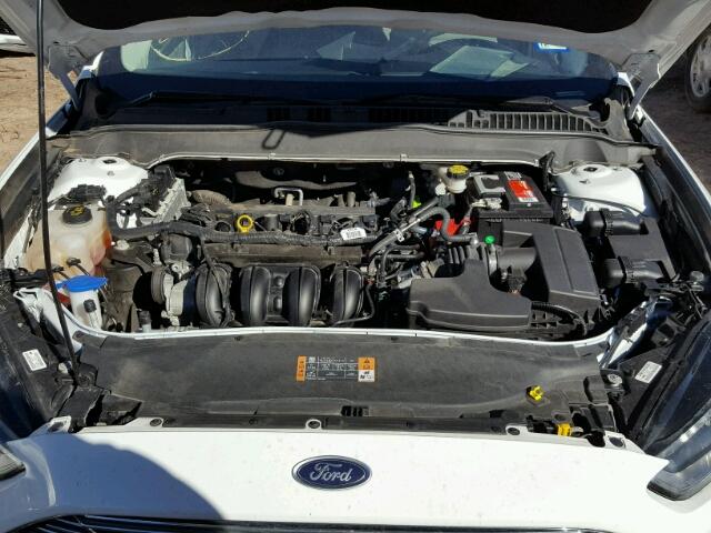 3FA6P0G73GR285401 - 2016 FORD FUSION S WHITE photo 7