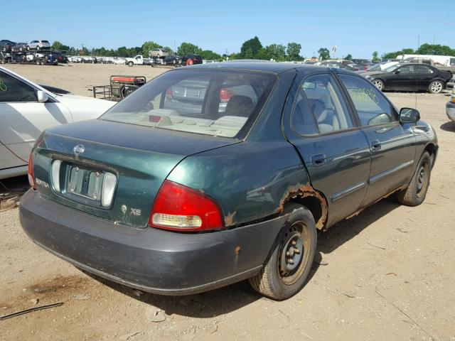 3N1CB51D9YL353070 - 2000 NISSAN SENTRA BAS GREEN photo 4