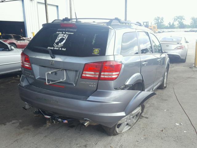 3D4PH5FV9AT107143 - 2010 DODGE JOURNEY SX GRAY photo 4