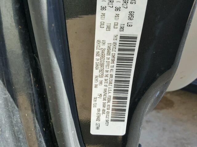 2A4RR6DG9BR782759 - 2011 CHRYSLER TOWN & COU BLACK photo 10