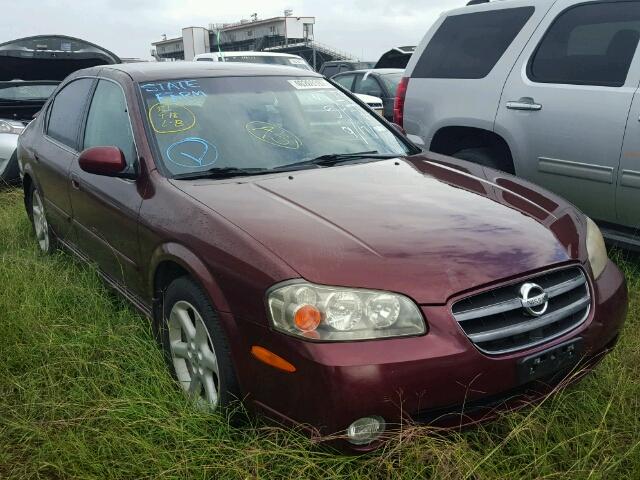 JN1DA31D22T442350 - 2002 NISSAN MAXIMA MAROON photo 1