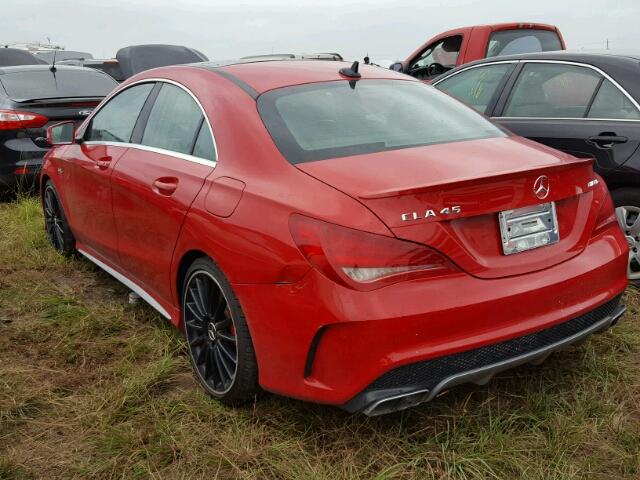 WDDSJ5CB1EN118882 - 2014 MERCEDES-BENZ CLA RED photo 3