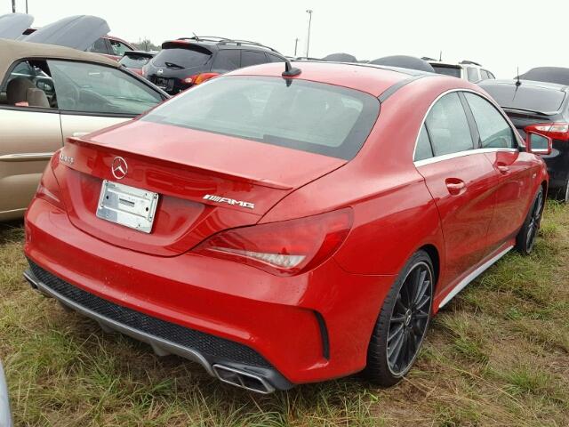 WDDSJ5CB1EN118882 - 2014 MERCEDES-BENZ CLA RED photo 4