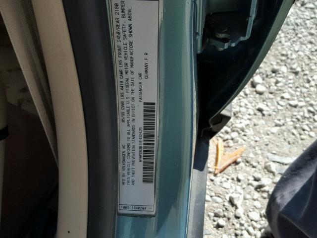 WVWPD63B1XE492425 - 1999 VOLKSWAGEN PASSAT GLX GREEN photo 10