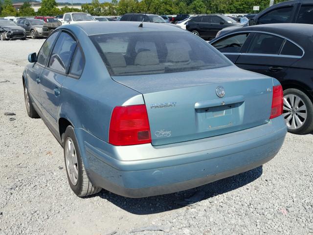 WVWPD63B1XE492425 - 1999 VOLKSWAGEN PASSAT GLX GREEN photo 3