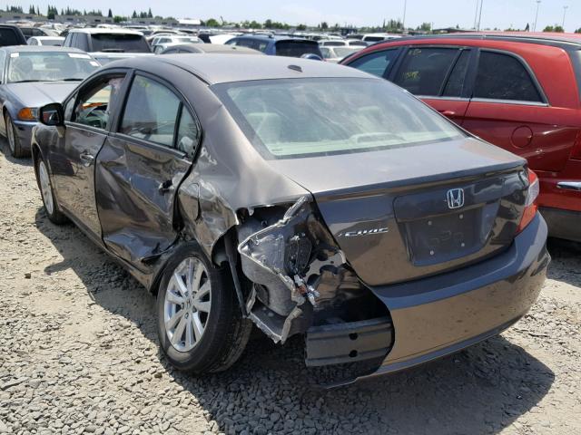 19XFB2F98CE305246 - 2012 HONDA CIVIC EXL 灰色 照片 3