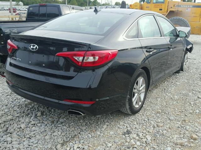 5NPE24AF6GH302027 - 2016 HYUNDAI SONATA SE BLACK photo 4