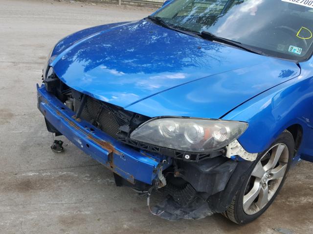 JM1BK323261499477 - 2006 MAZDA 3 S BLUE photo 9