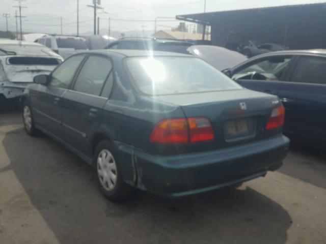 2HGEJ661XYH583322 - 2000 HONDA CIVIC BASE Yaşıl foto 3