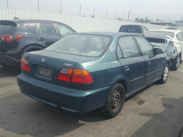 2HGEJ661XYH583322 - 2000 HONDA CIVIC BASE GREEN photo 4