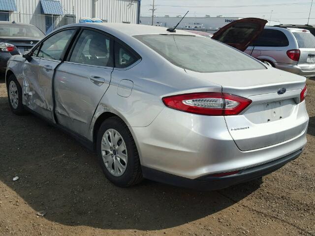 3FA6P0G77DR298356 - 2013 FORD FUSION SILVER photo 3