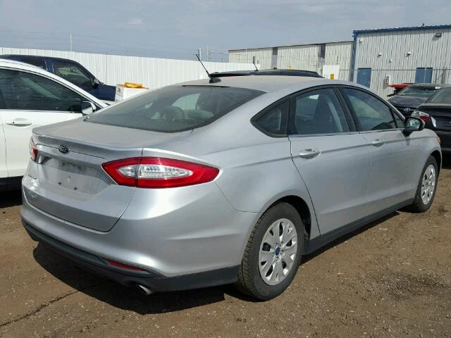 3FA6P0G77DR298356 - 2013 FORD FUSION SILVER photo 4