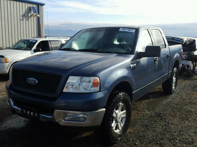 1FTPW14504KC02839 - 2004 FORD F150 BLUE photo 2