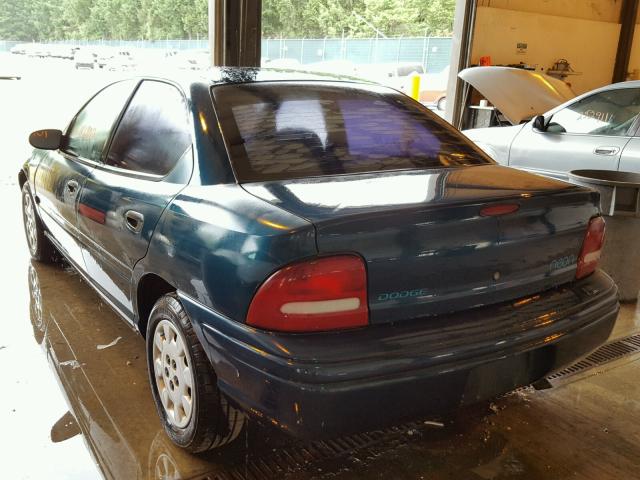 1B3ES47C5VD208917 - 1997 DODGE NEON HIGHL GREEN photo 3