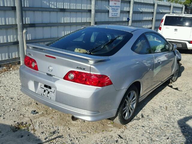 JH4DC54846S015568 - 2006 ACURA RSX GRAY photo 4