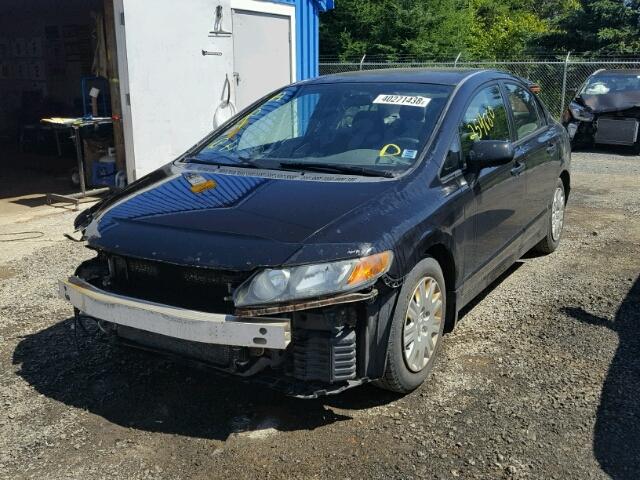 2HGFA15396H017613 - 2006 HONDA CIVIC DX BLACK photo 2