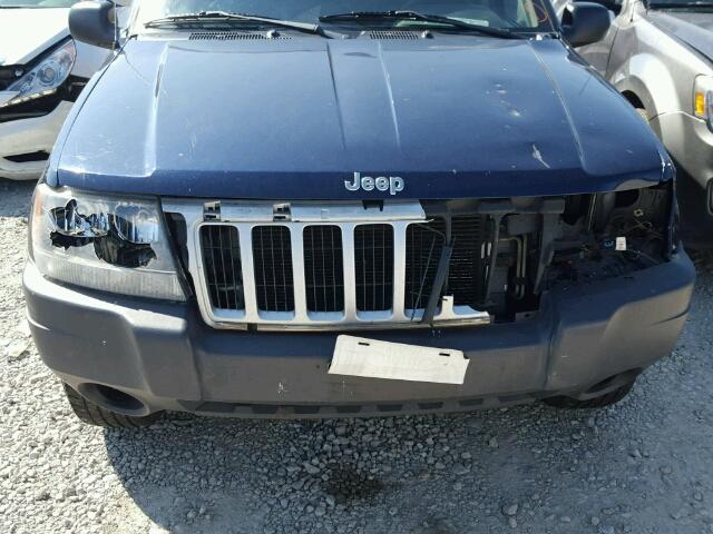 1J8GW48S74C399495 - 2004 JEEP GRAND CHER BLUE photo 7