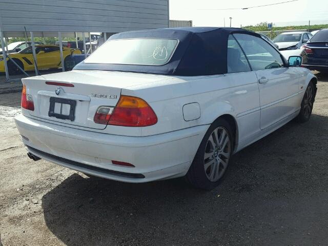 WBABS53472JU92518 - 2002 BMW 330 WHITE photo 4