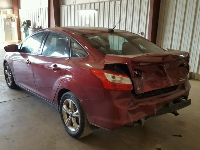 1FADP3F28DL289730 - 2013 FORD FOCUS SE RED photo 3