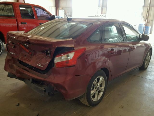 1FADP3F28DL289730 - 2013 FORD FOCUS SE RED photo 4