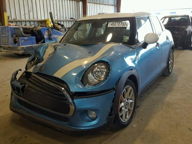 WMWXU1C50G2D09966 - 2016 MINI COOPER BLUE photo 2