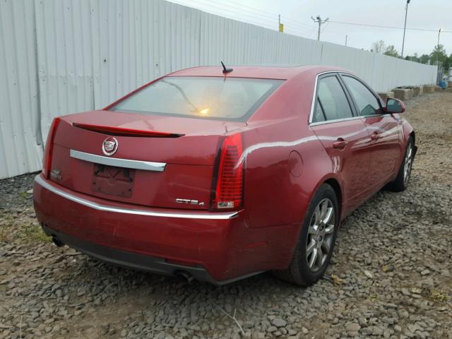 1G6DT57V080146842 - 2008 CADILLAC CTS HI FEA RED photo 4