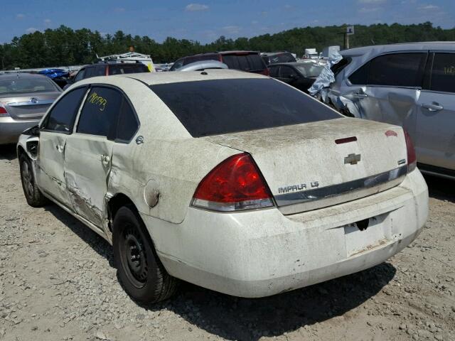 2G1WB58KX81331359 - 2008 CHEVROLET IMPALA LS WHITE photo 3