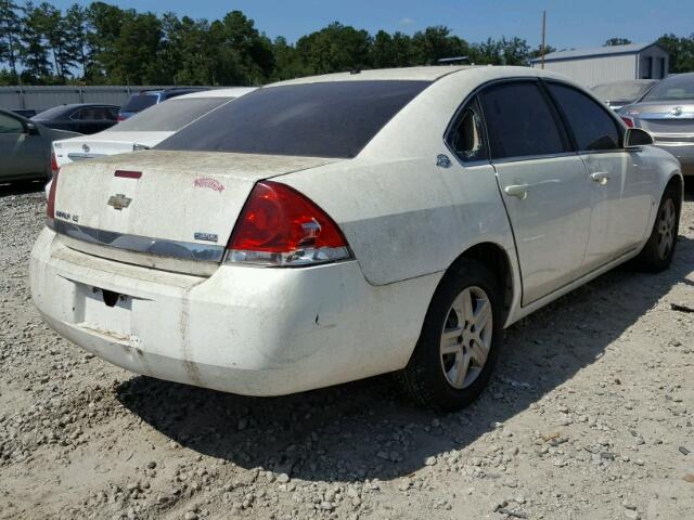 2G1WB58KX81331359 - 2008 CHEVROLET IMPALA LS WHITE photo 4