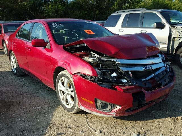 3FAHP0HG3CR343024 - 2012 FORD FUSION RED photo 1