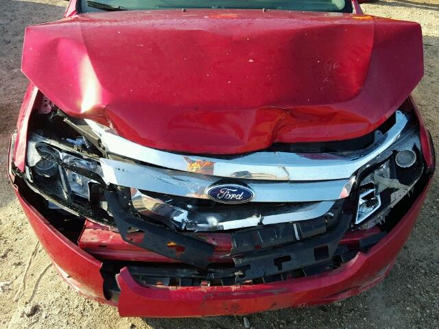 3FAHP0HG3CR343024 - 2012 FORD FUSION RED photo 7