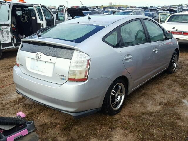 JTDKB20U273234361 - 2007 TOYOTA PRIUS SILVER photo 4