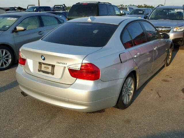 WBAVA33567PV67470 - 2007 BMW 328 SILVER photo 4