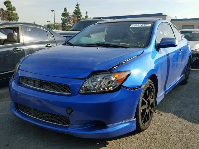 JTKDE167X60138725 - 2006 TOYOTA SCION TC BLUE photo 2